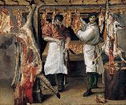 Annibale Carracci The Butchers Shop oil painting reproduction